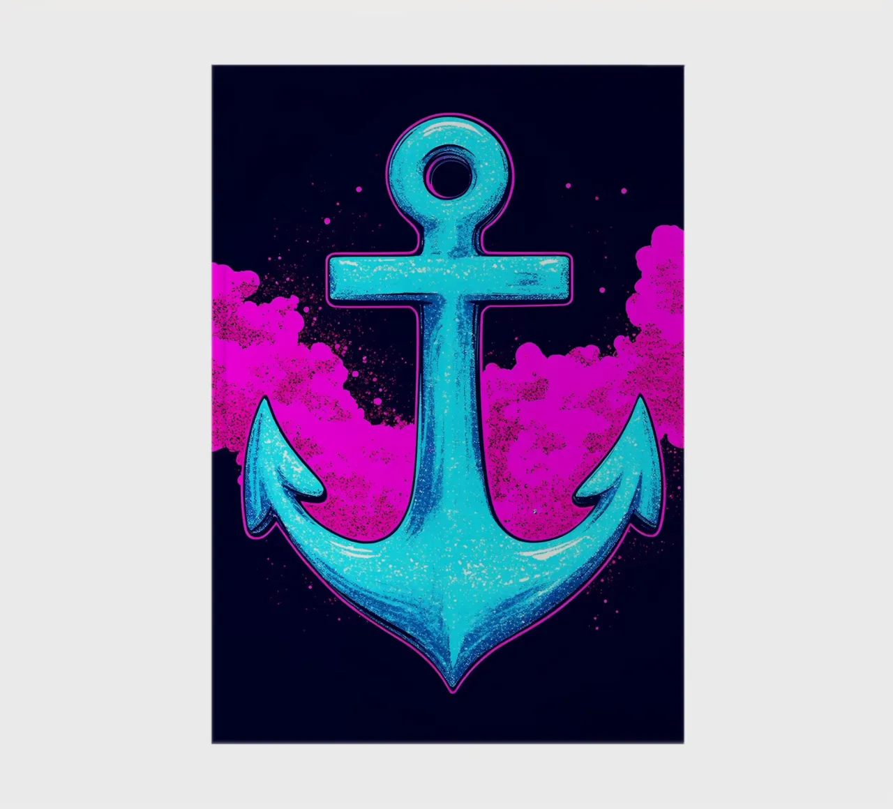 Anchor - Pop Art notebook by ColorCrash Gallery