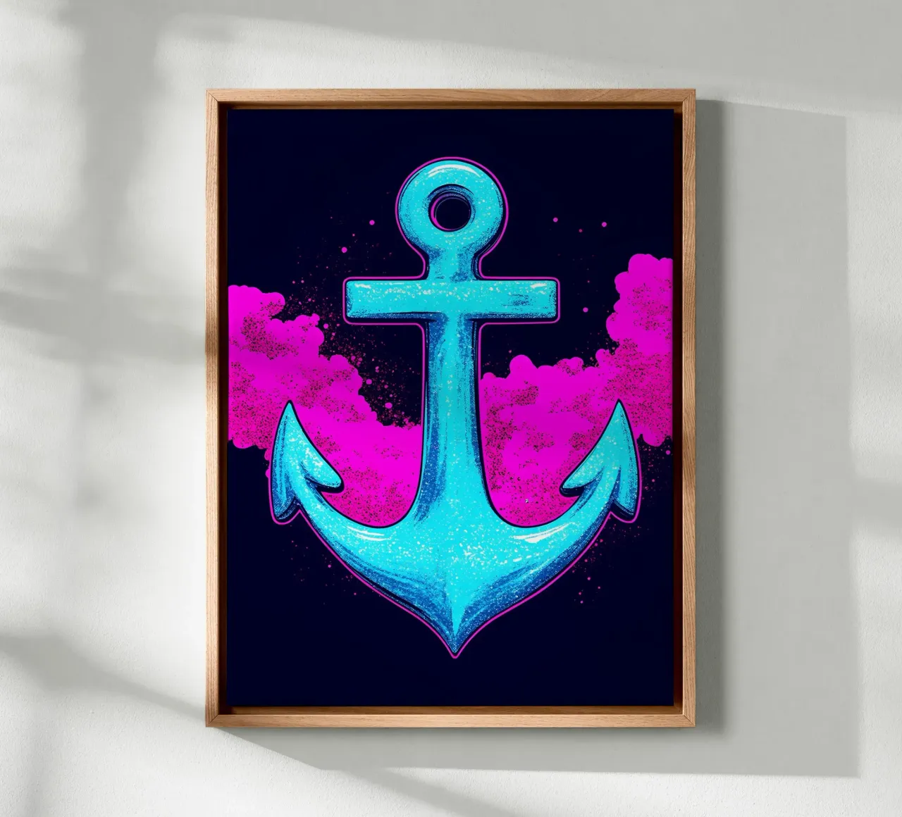 Ancora - Pop Art tela con Cornice a cassetta da ColorCrash Gallery