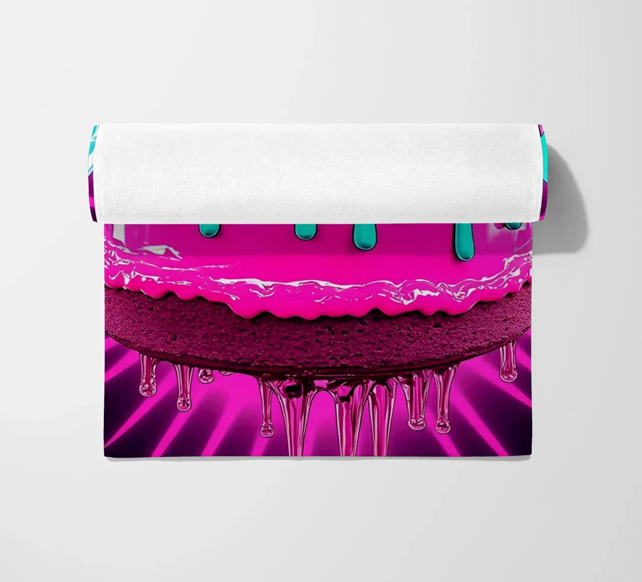 Fragole sulla torta - Pop Art telo mare da ColorCrash Gallery