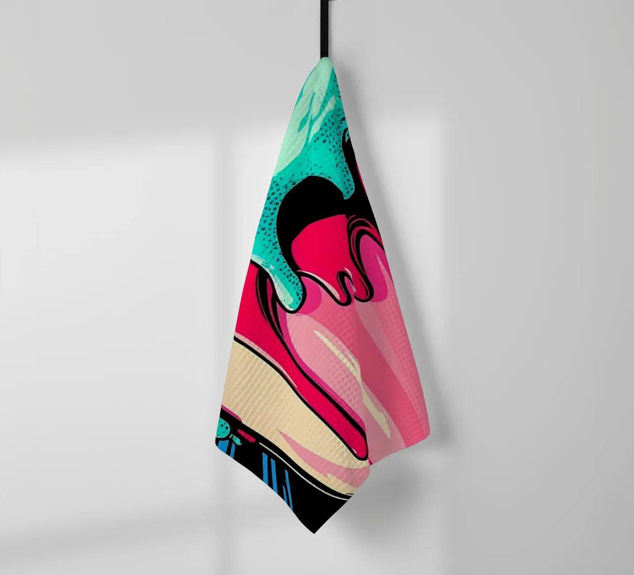 Eiscreme - Pop Art Geschirrtuch von ColorCrash Gallery