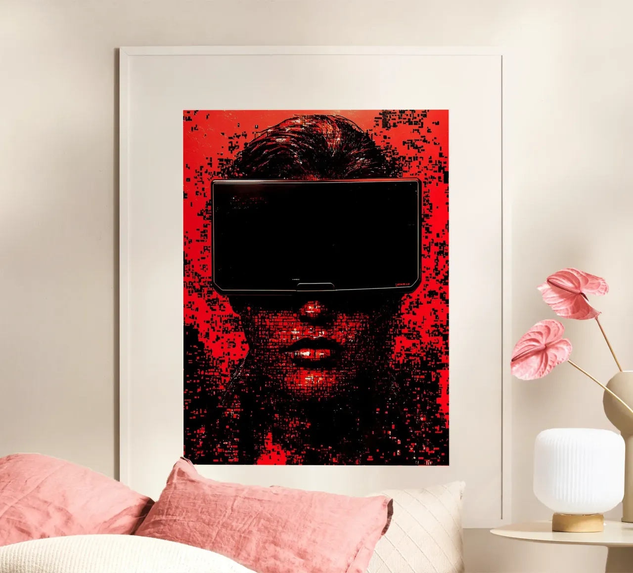 Cuffie per la realtà virtuale - Pop Art carta hahnemühle da ColorCrash Gallery