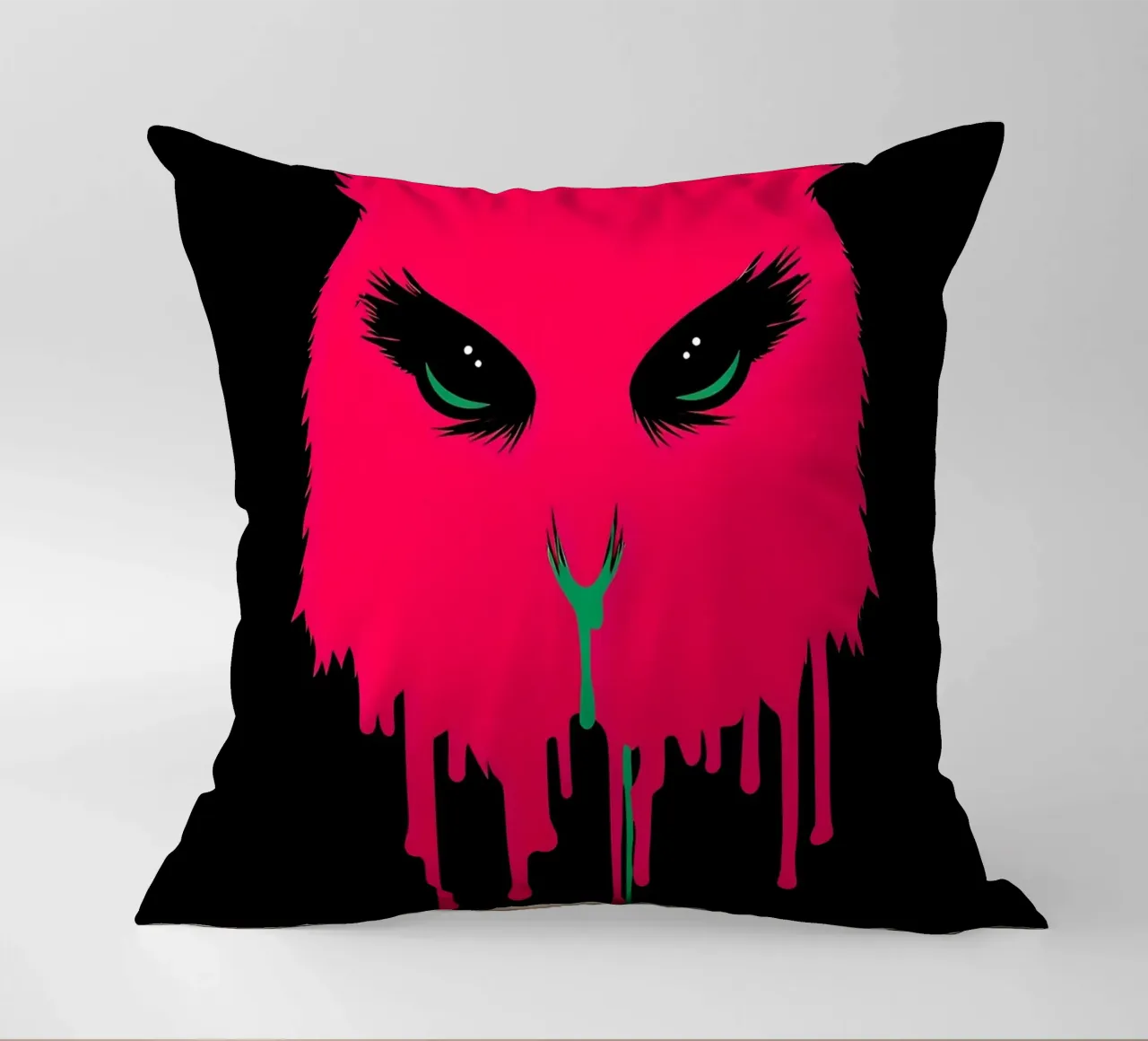 Gufo che gocciola - Pop Art cuscino da ColorCrash Gallery