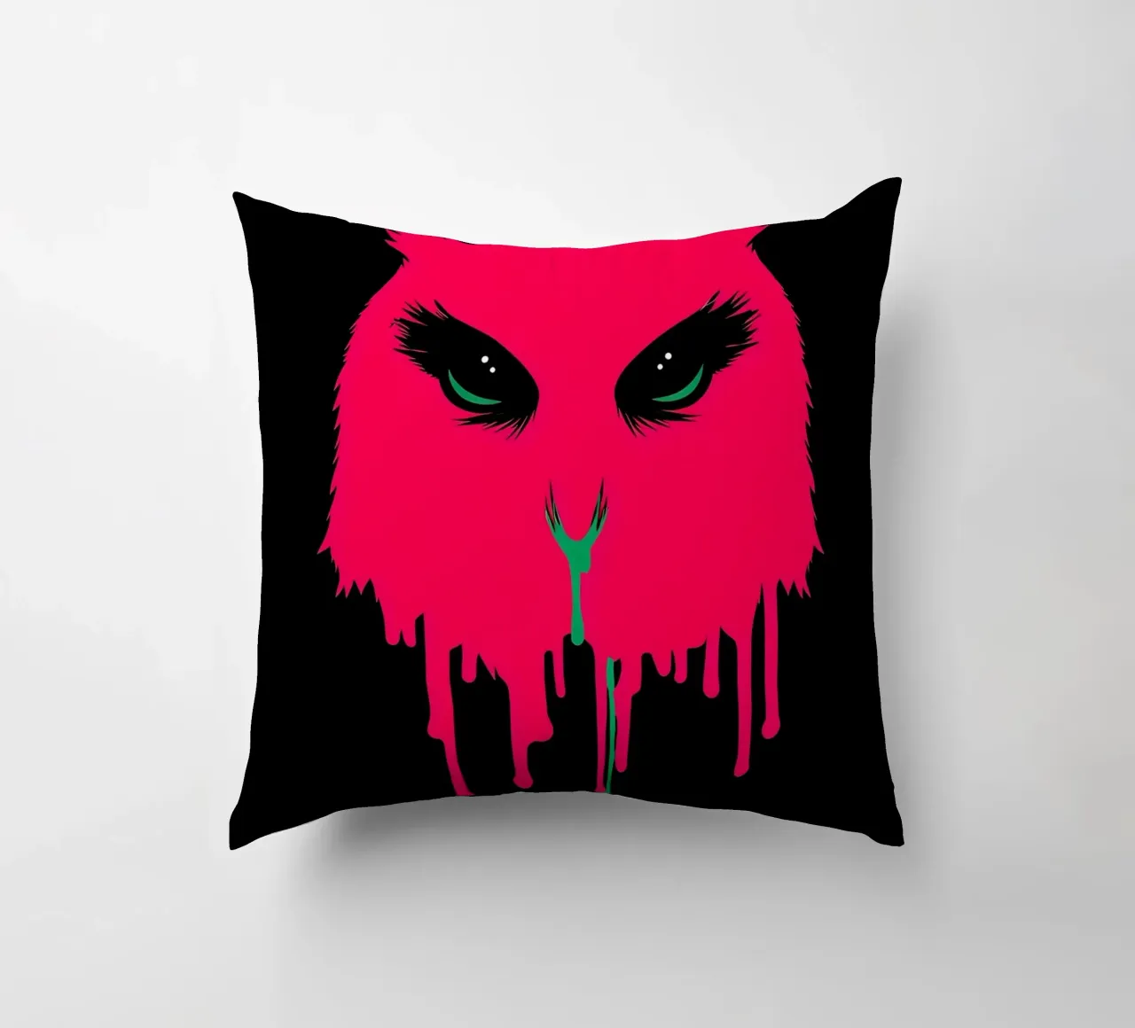 Gufo che gocciola - Pop Art cuscino da ColorCrash Gallery