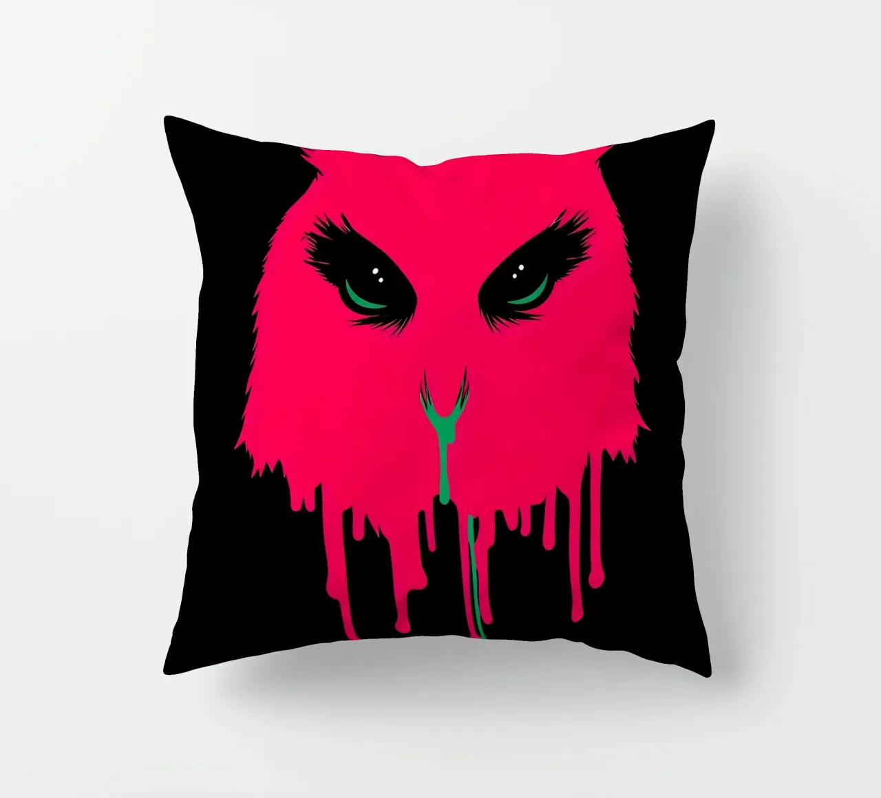 Gufo che gocciola - Pop Art cuscino da ColorCrash Gallery