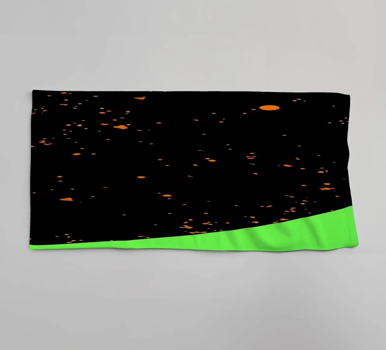 Crescent Moon In Space - Pop Art towel by ColorCrash Gallery