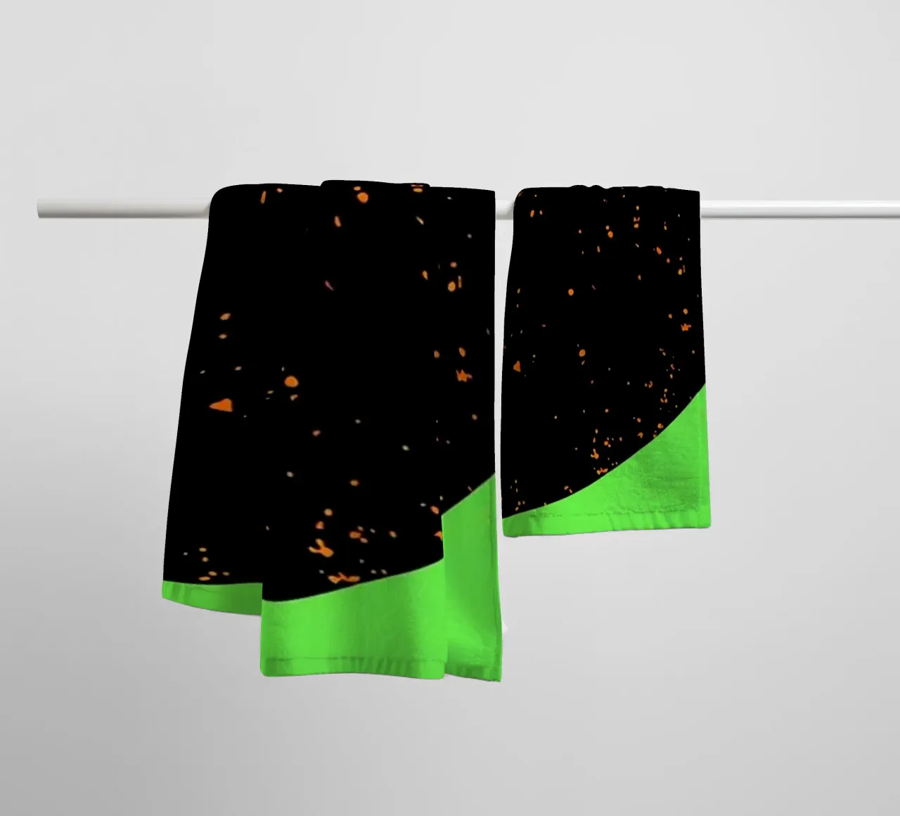 Crescent Moon In Space - Pop Art towel by ColorCrash Gallery