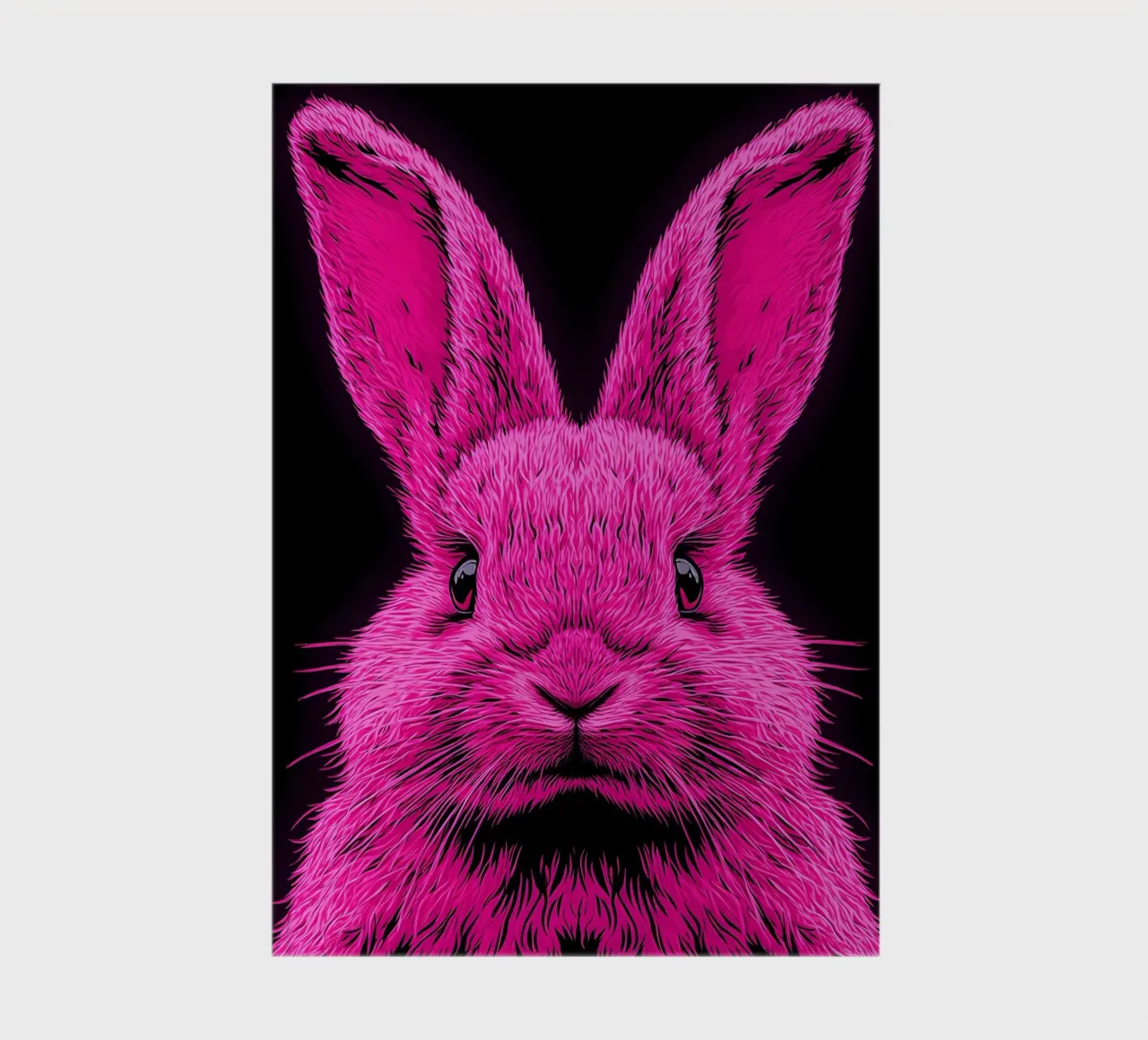 Rabbit - Pop Art notebook by ColorCrash Gallery