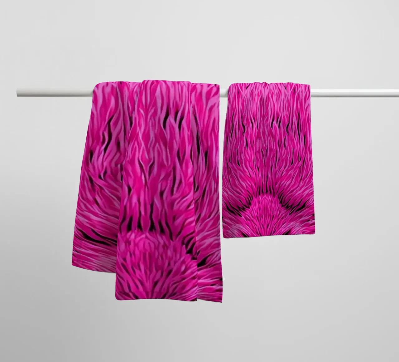 Rabbit - Pop Art towel by ColorCrash Gallery