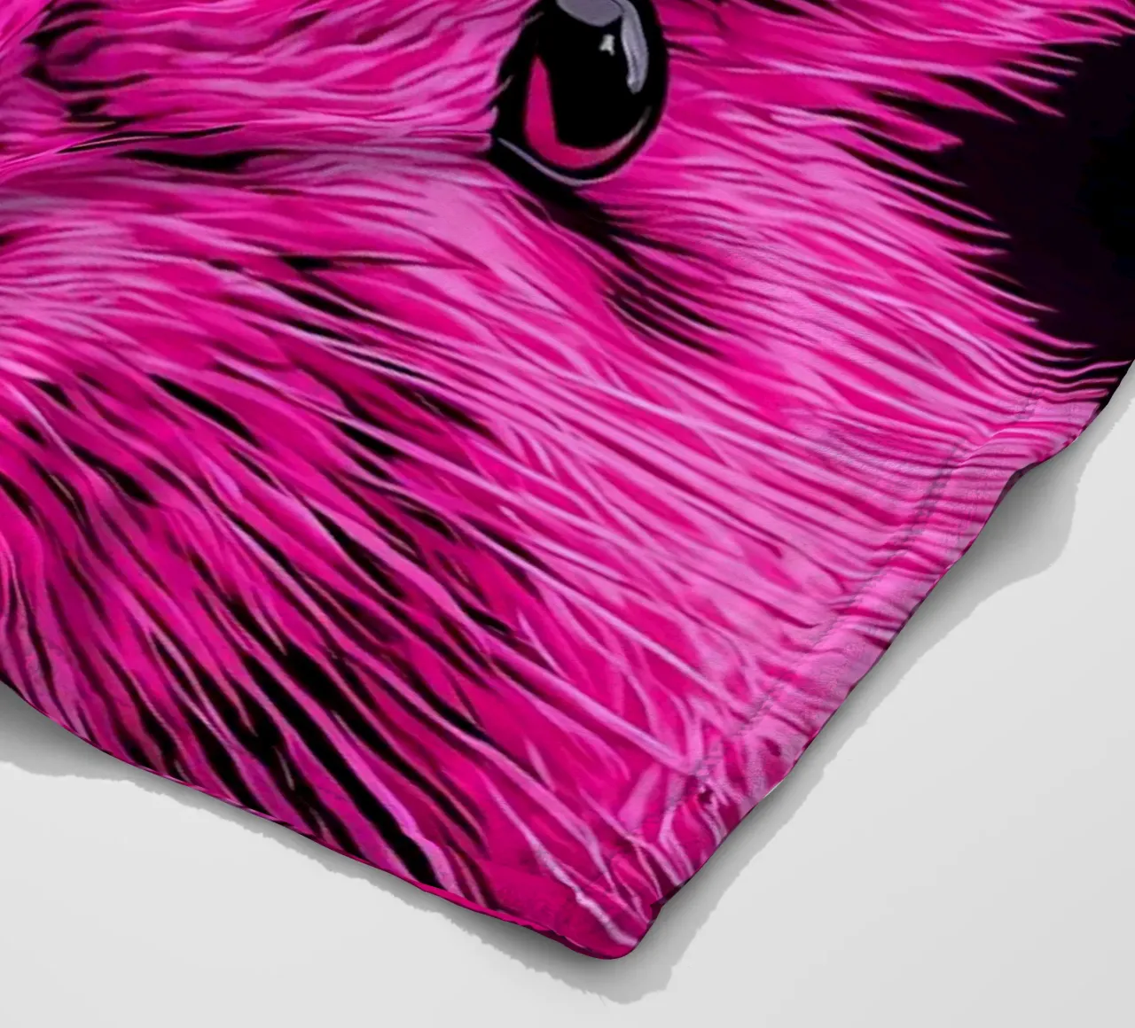 Coniglio - Pop Art coperta in pile da ColorCrash Gallery