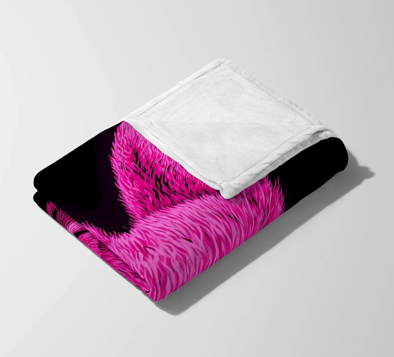 Coniglio - Pop Art coperta in pile da ColorCrash Gallery