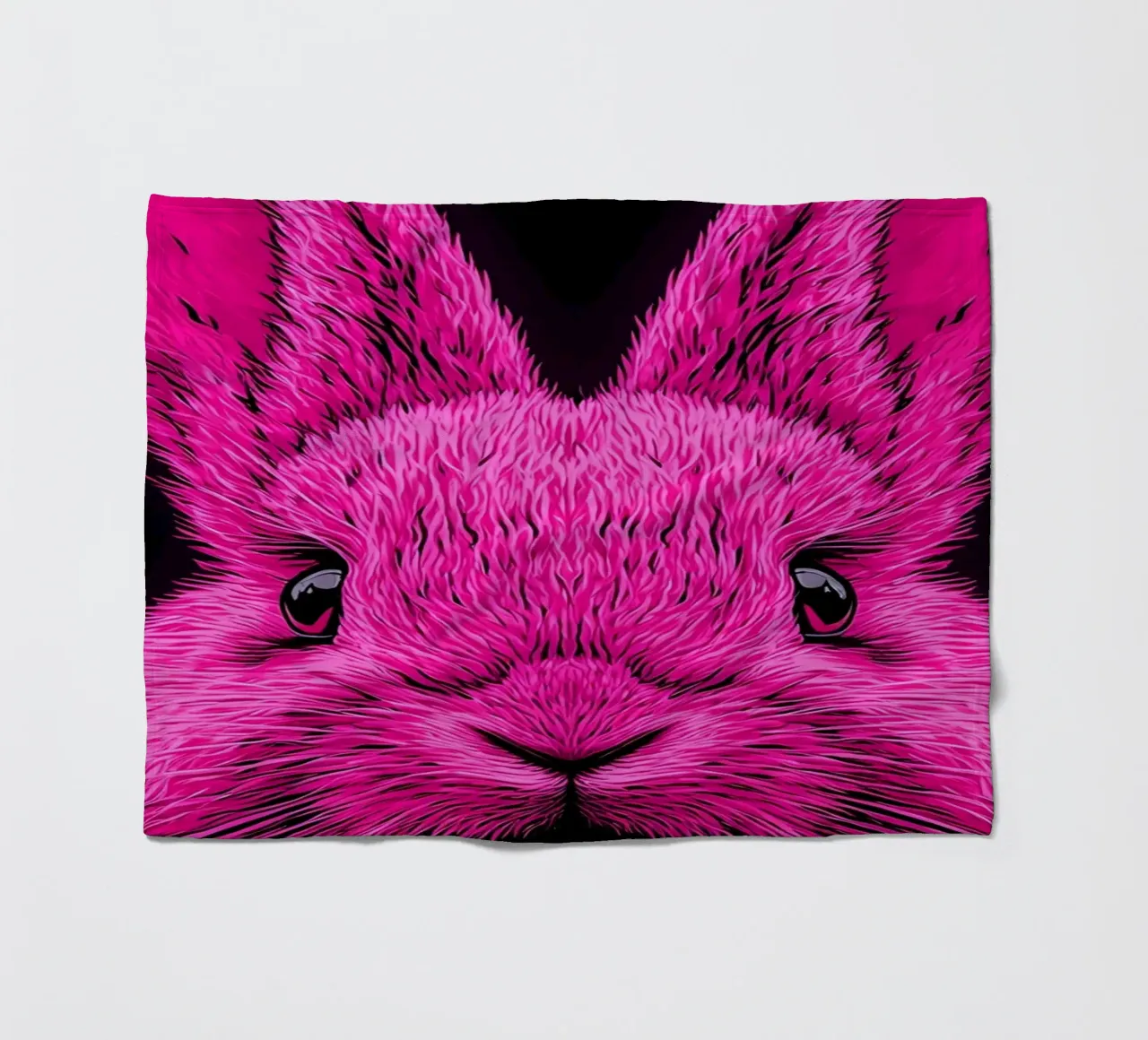 Coniglio - Pop Art coperta in pile da ColorCrash Gallery