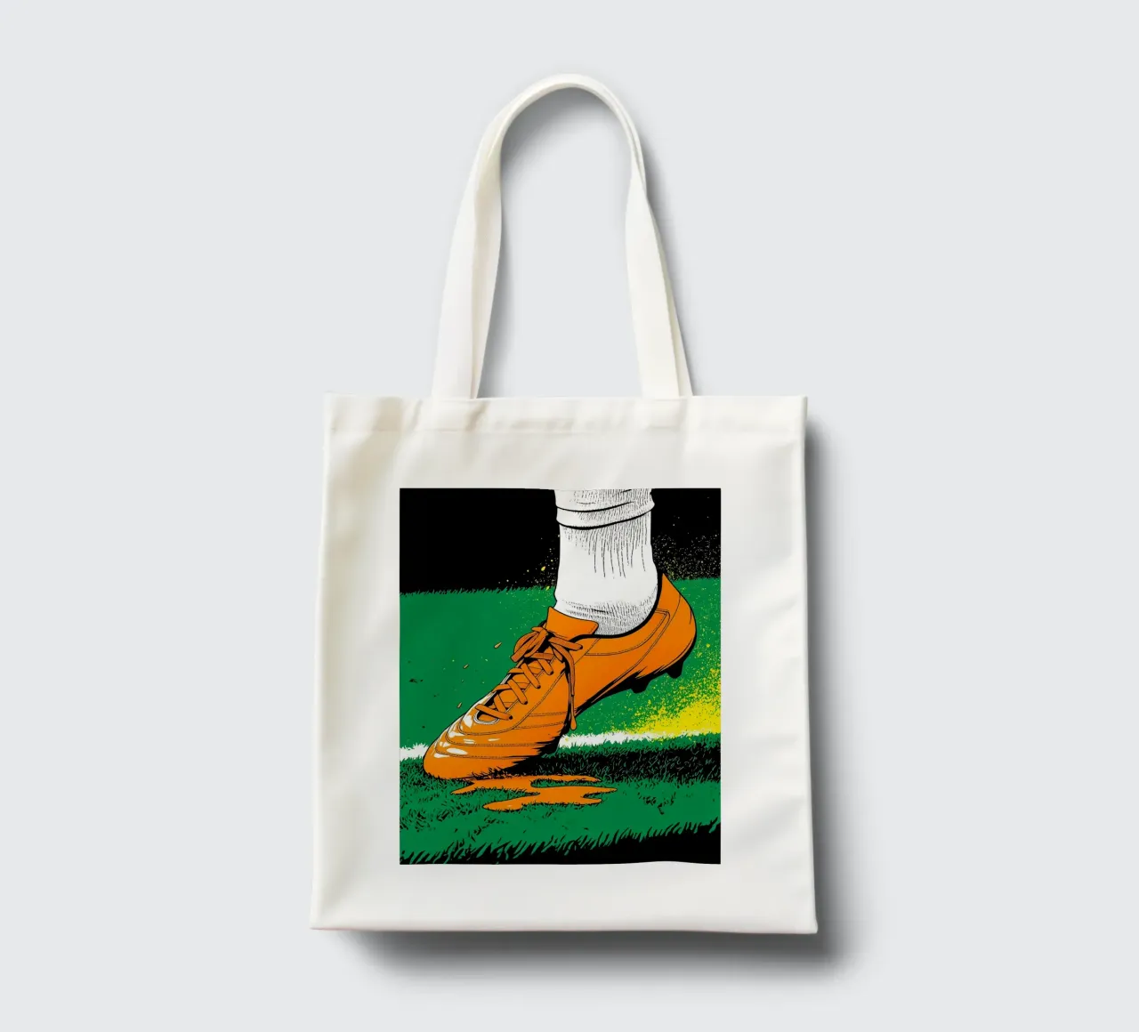 Tacchetti da calcio - Pop Art borsa in juta da ColorCrash Gallery