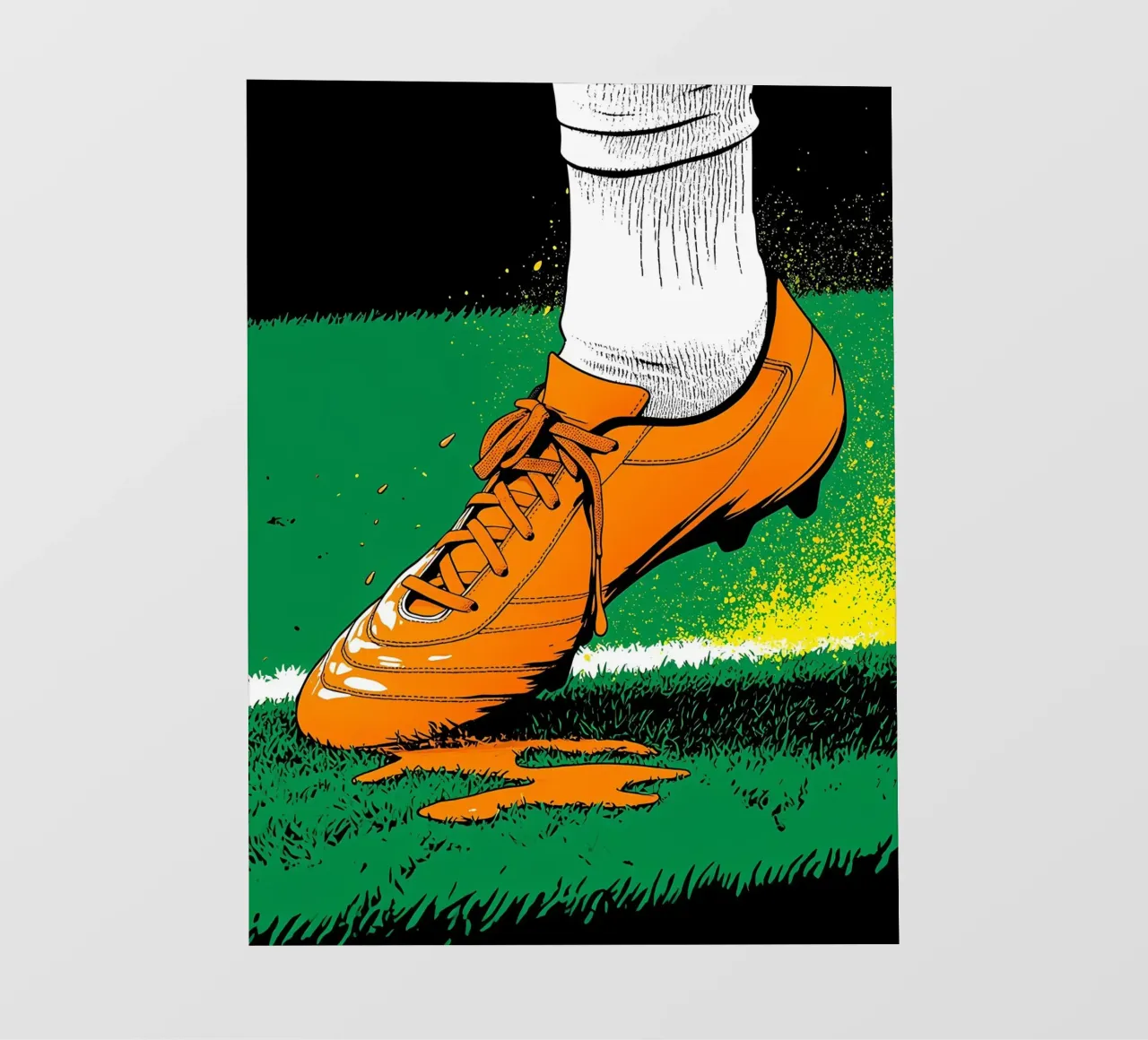 Tacchetti da calcio - Pop Art pellicola backlit da ColorCrash Gallery