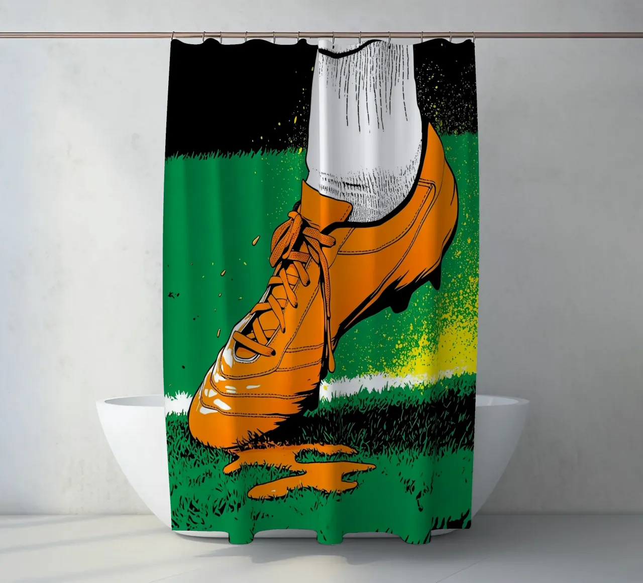 Tacchetti da calcio - Pop Art tenda da doccia da ColorCrash Gallery