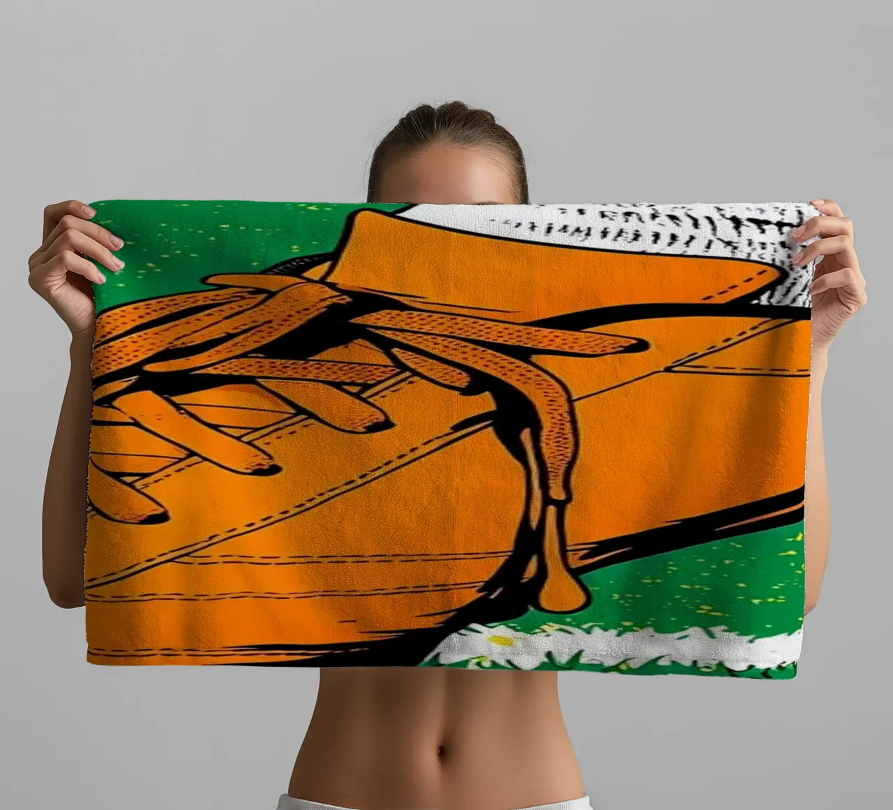 Tacchetti da calcio - Pop Art asciugamano da bagno da ColorCrash Gallery