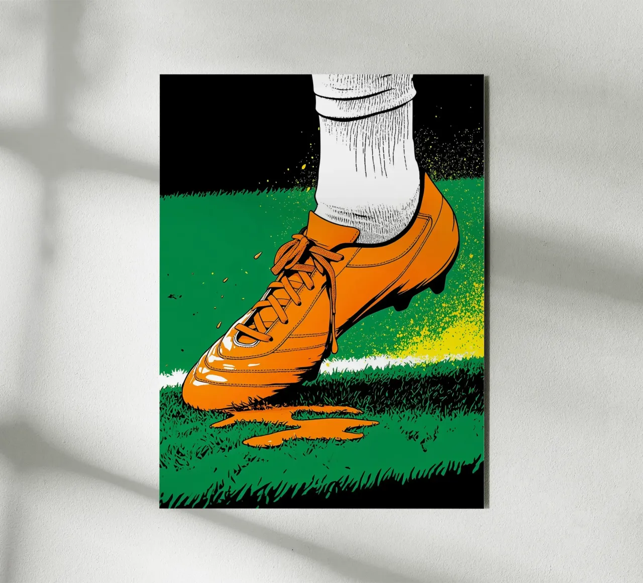 Tacchetti da calcio - Pop Art alluminio dibond da ColorCrash Gallery