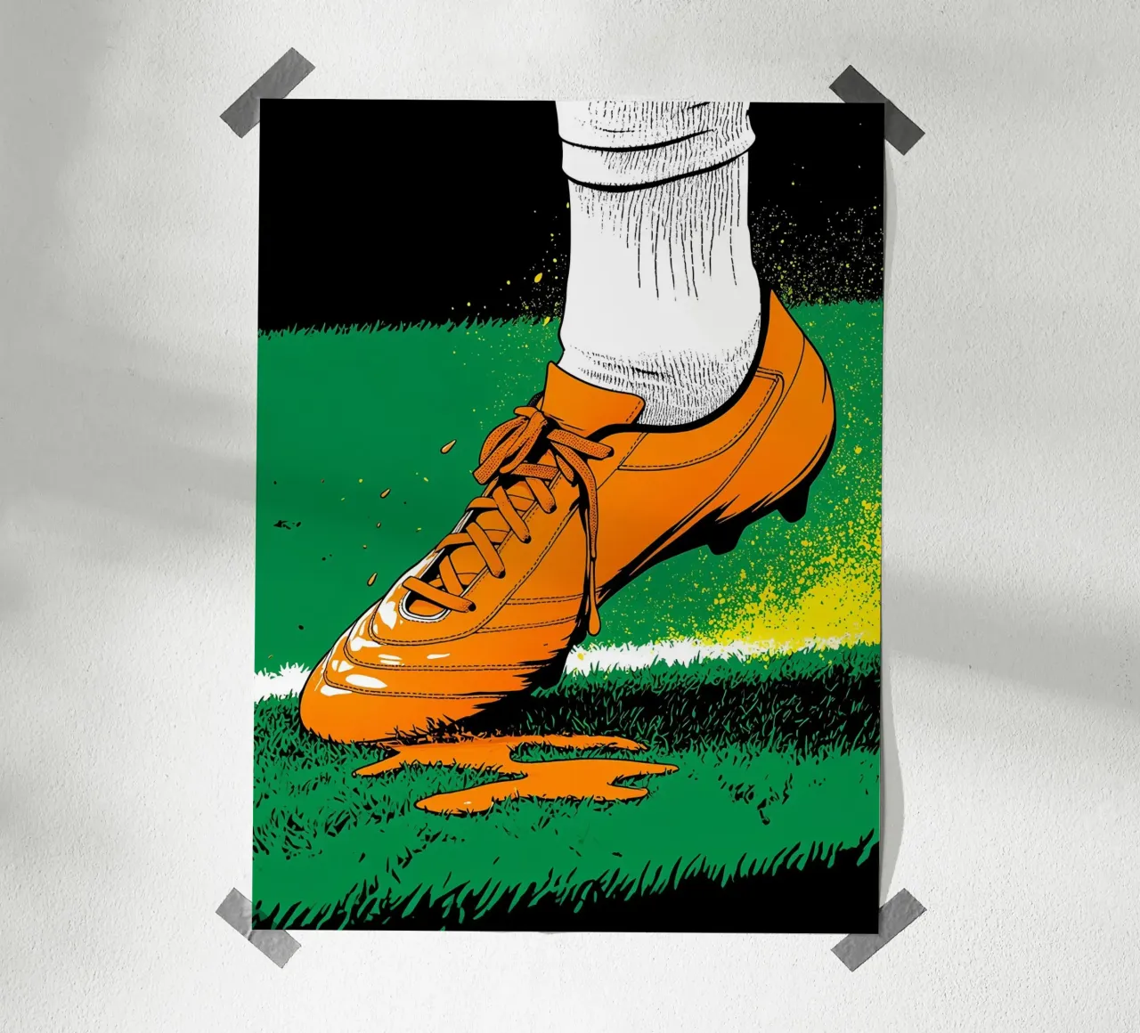 Tacchetti da calcio - Pop Art carta hahnemühle da ColorCrash Gallery