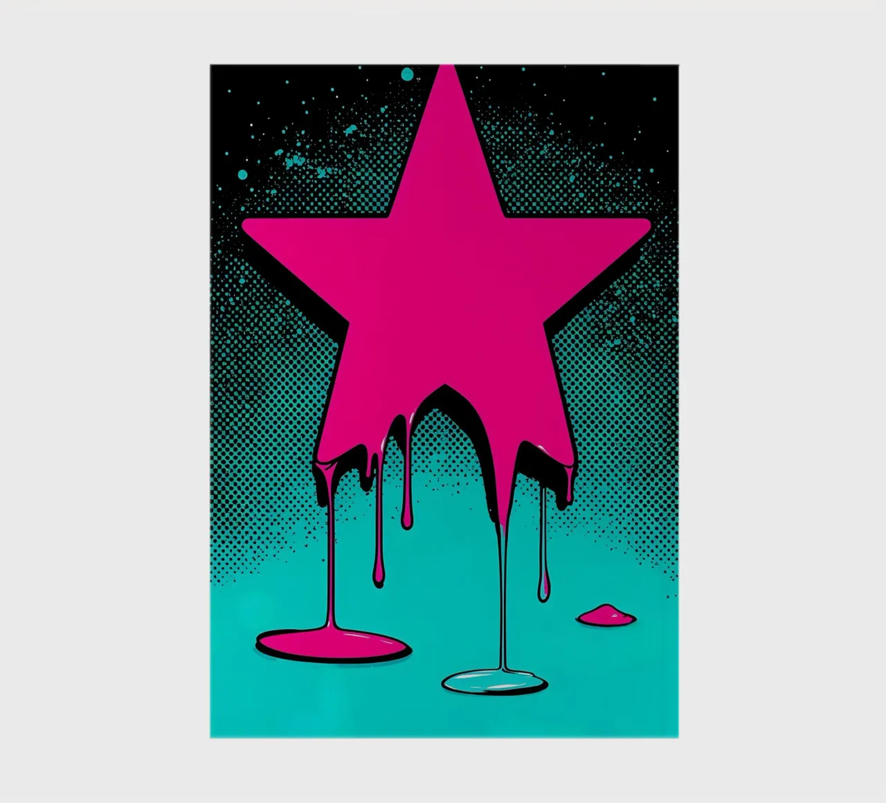 Fusion d'étoiles - Pop Art carnet de notes de ColorCrash Gallery
