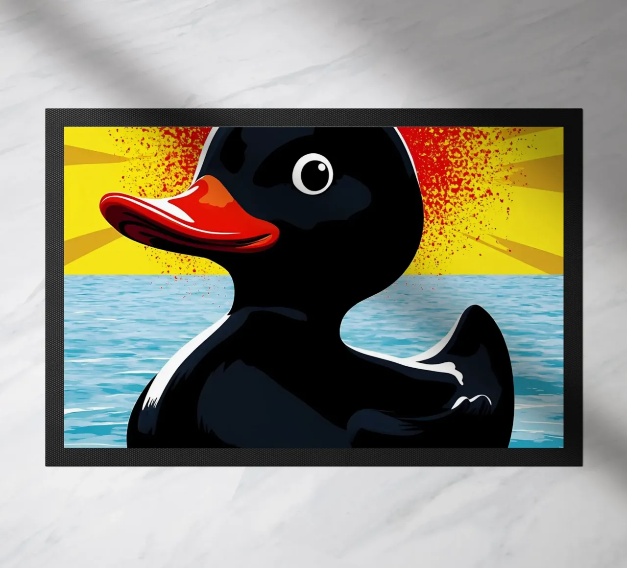 Anatra in acqua - Pop Art zerbino da ColorCrash Gallery