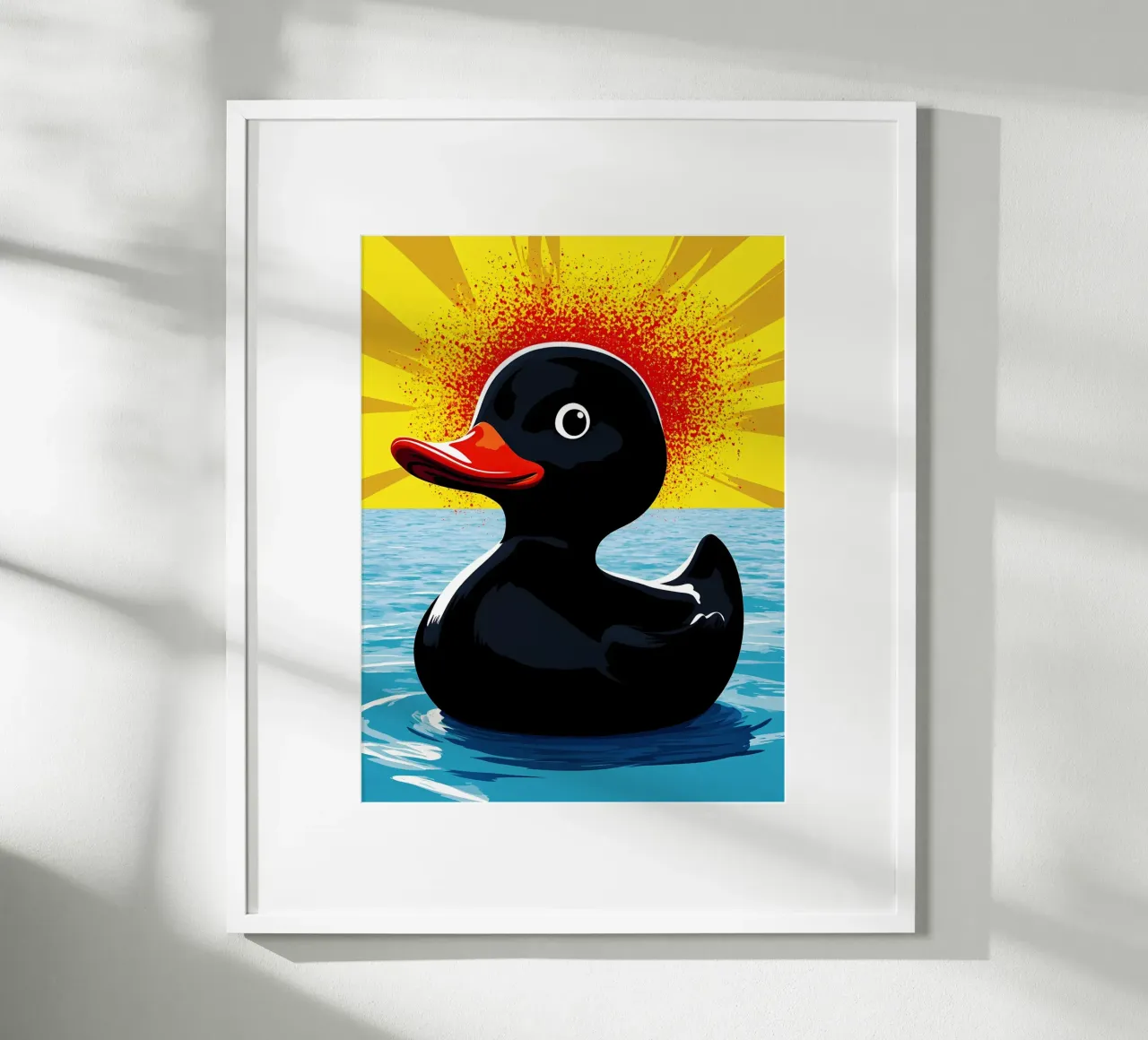 Anatra in acqua - Pop Art carta hahnemühle da ColorCrash Gallery