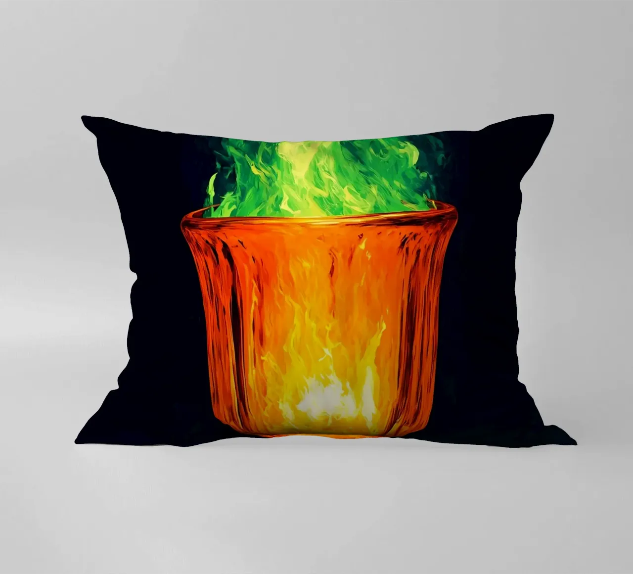Fiamma a calice - Pop Art cuscino da ColorCrash Gallery