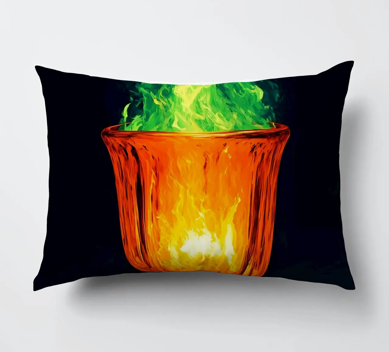 Fiamma a calice - Pop Art cuscino da ColorCrash Gallery