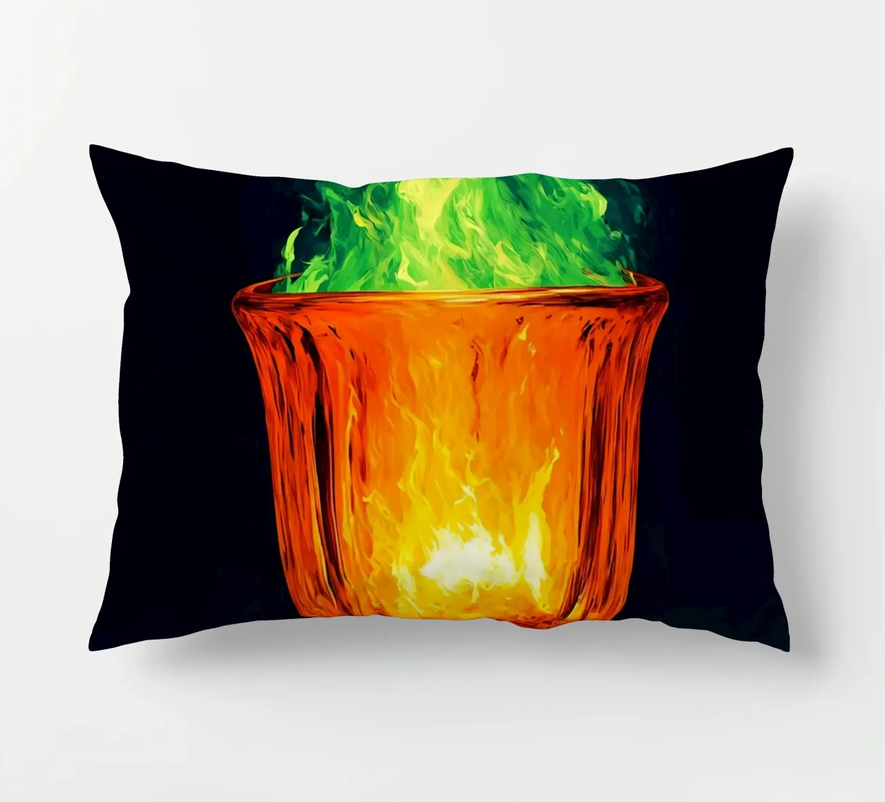 Fiamma a calice - Pop Art cuscino da ColorCrash Gallery