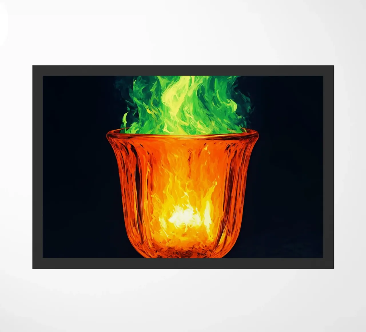 Fiamma a calice - Pop Art zerbino da ColorCrash Gallery