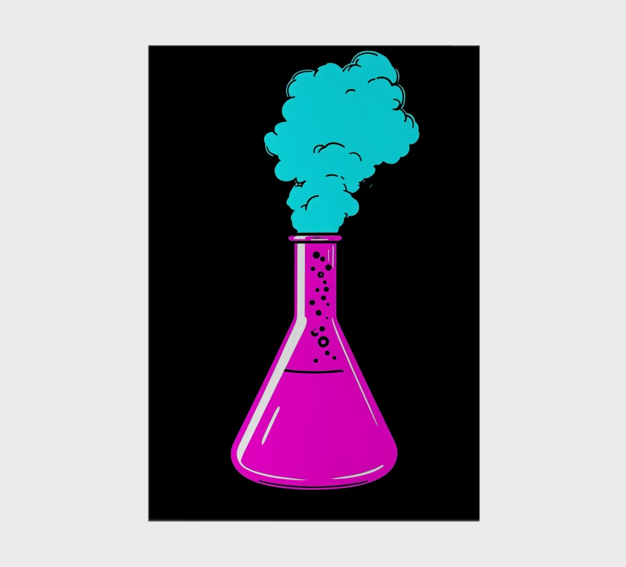 Laboratory Flask - Pop Art notebook by ColorCrash Gallery