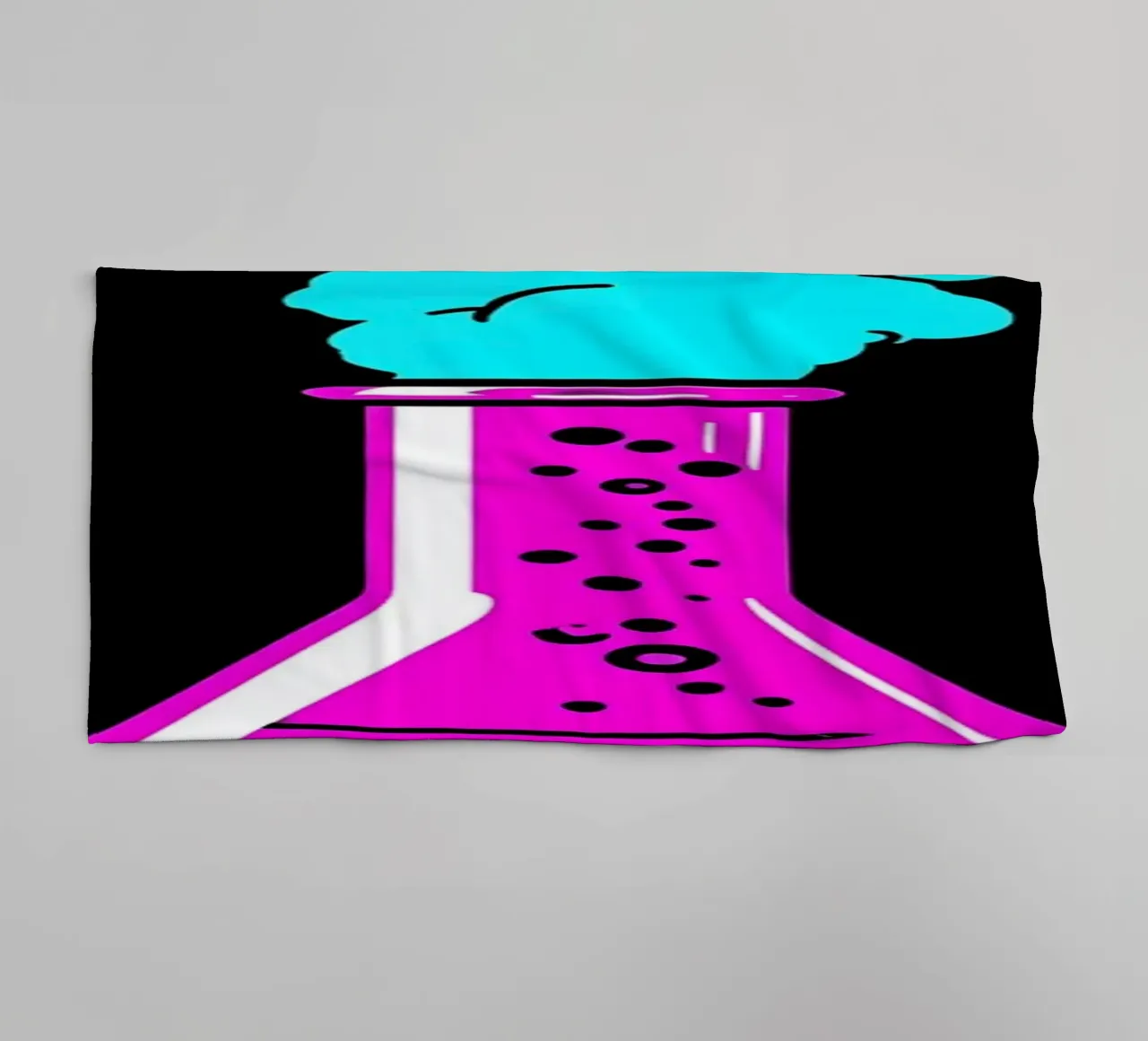 Laboratory Flask - Pop Art towel by ColorCrash Gallery