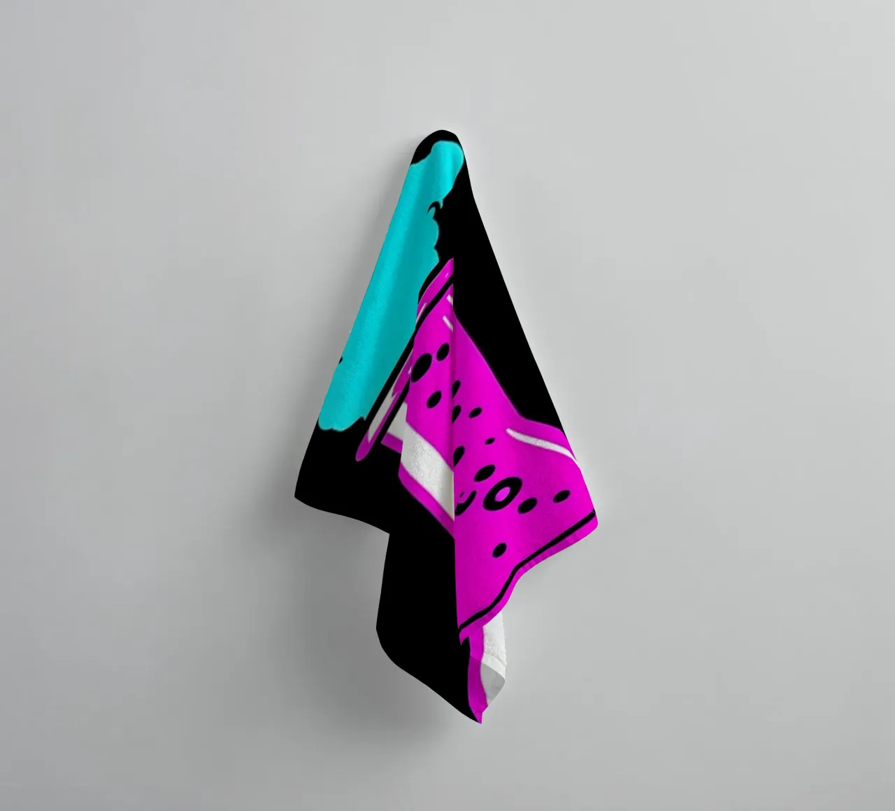 Laboratory Flask - Pop Art towel by ColorCrash Gallery