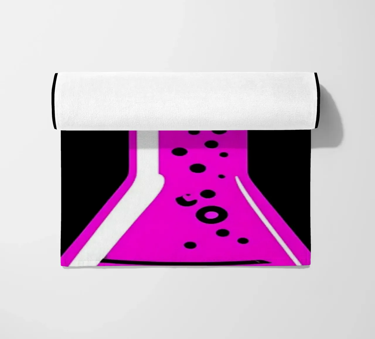 Laboratory Flask - Pop Art beach towel by ColorCrash Gallery