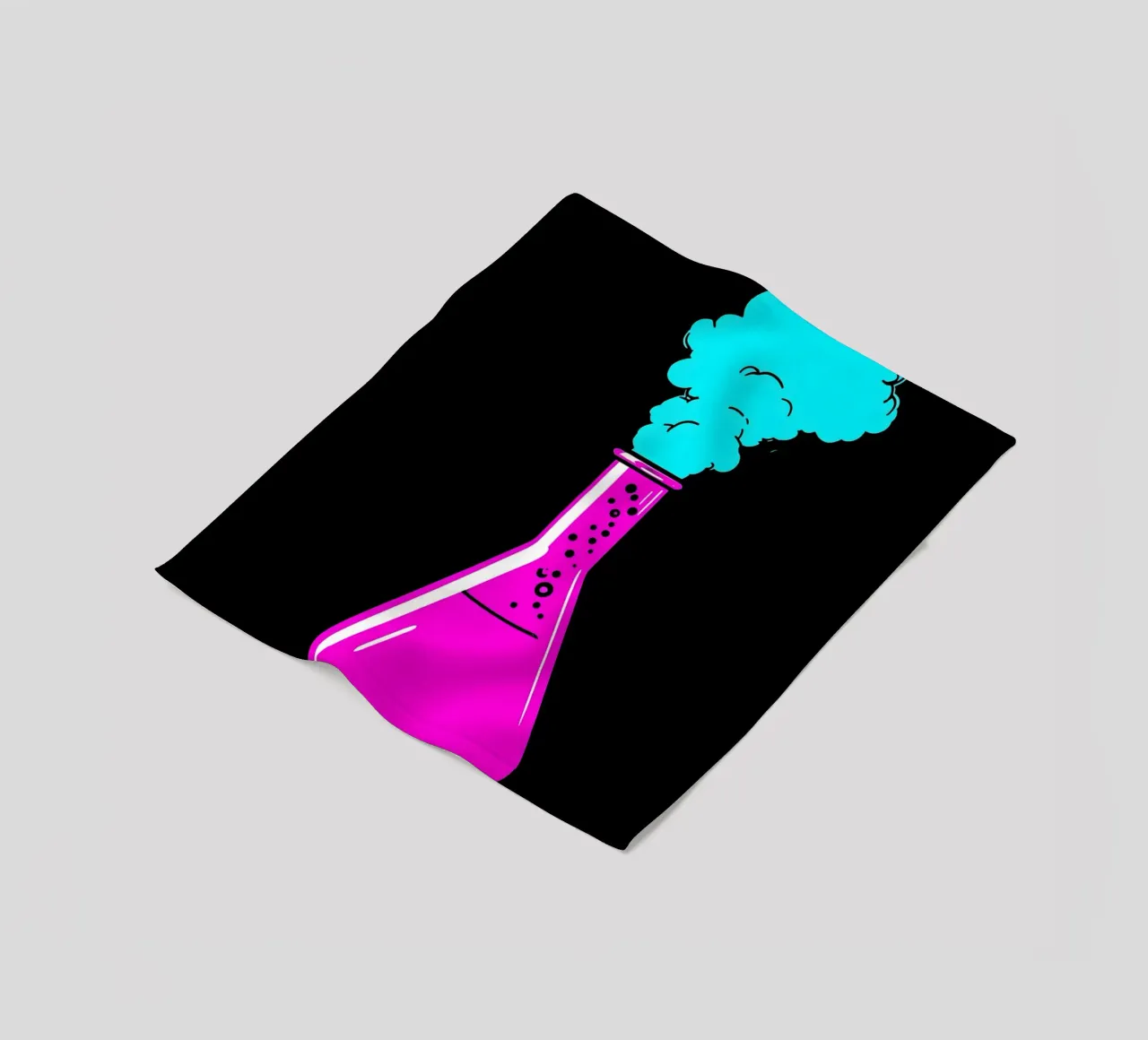 Laboratory Flask - Pop Art fleece blanket by ColorCrash Gallery