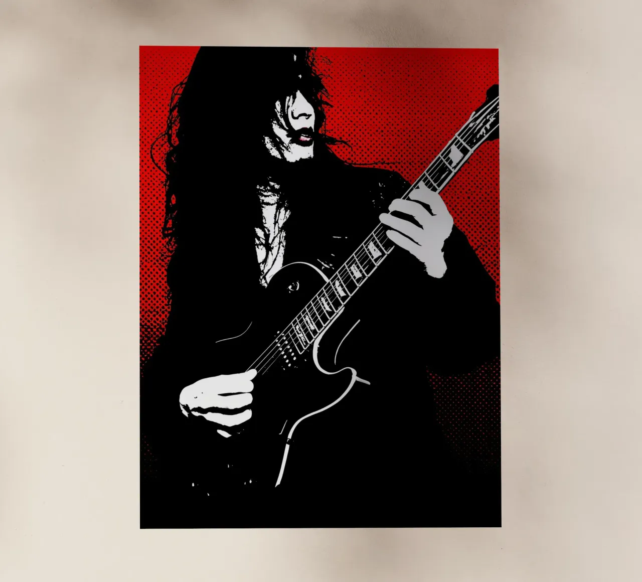 Rockstar - Pop Art pellicola backlit da ColorCrash Gallery