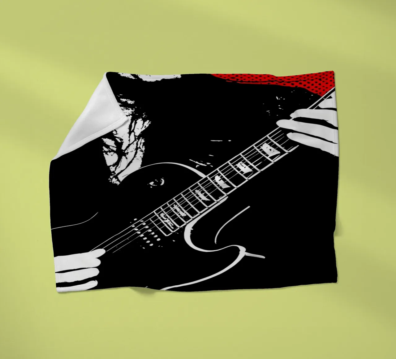Rockstar - Pop Art coperta in pile da ColorCrash Gallery