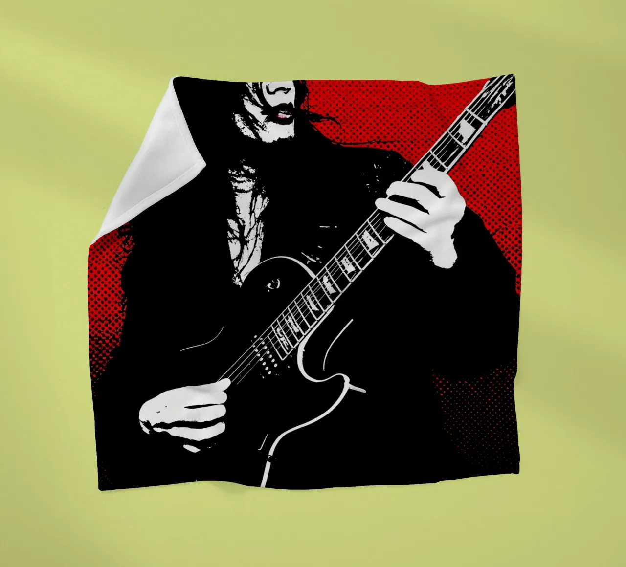 Rockstar - Pop Art coperta in pile da ColorCrash Gallery