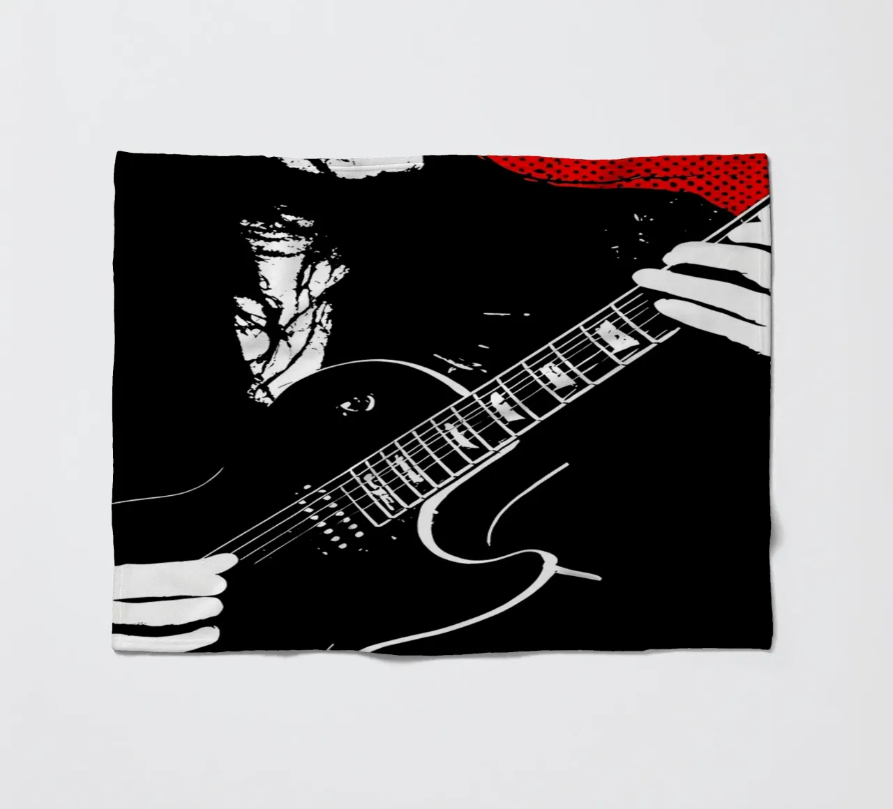Rockstar - Pop Art coperta in pile da ColorCrash Gallery