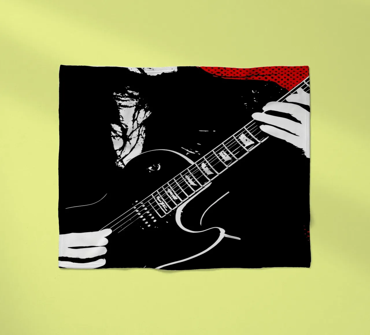Rockstar - Pop Art coperta in pile da ColorCrash Gallery