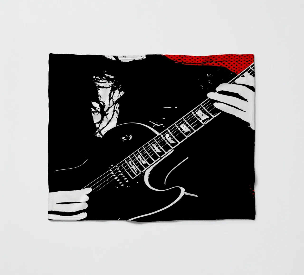 Rockstar - Pop Art coperta in pile da ColorCrash Gallery