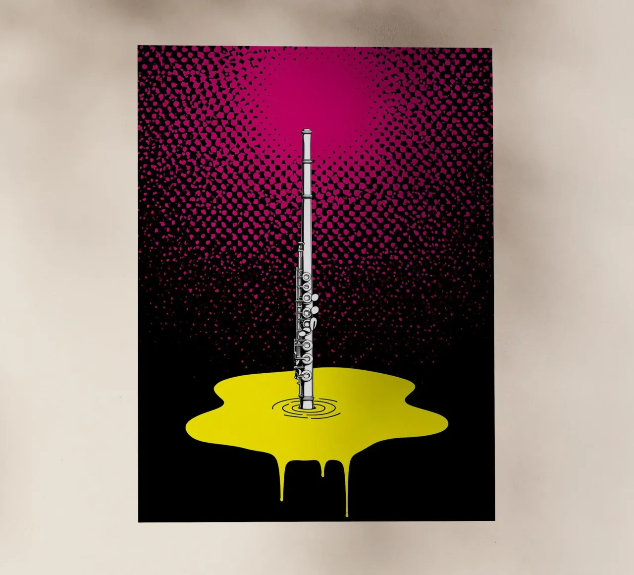 Fusione del flauto - Pop Art pellicola backlit da ColorCrash Gallery