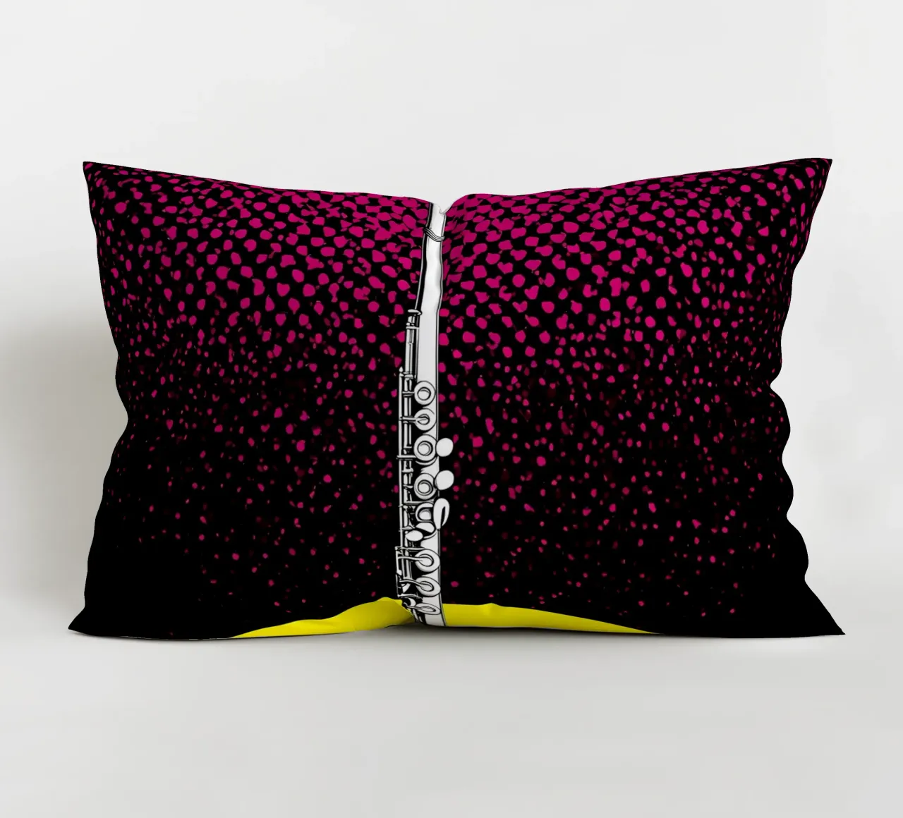 Fusione del flauto - Pop Art cuscino da ColorCrash Gallery