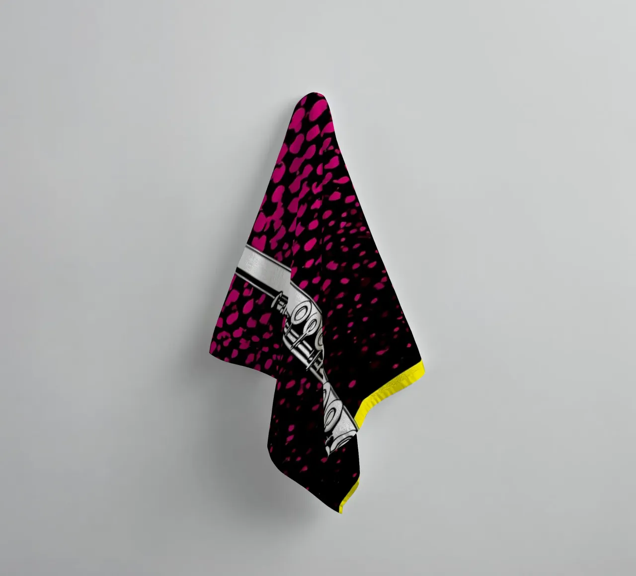 Fusione del flauto - Pop Art asciugamano da bagno da ColorCrash Gallery