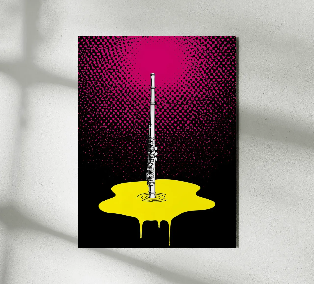 Fusione del flauto - Pop Art alluminio dibond da ColorCrash Gallery