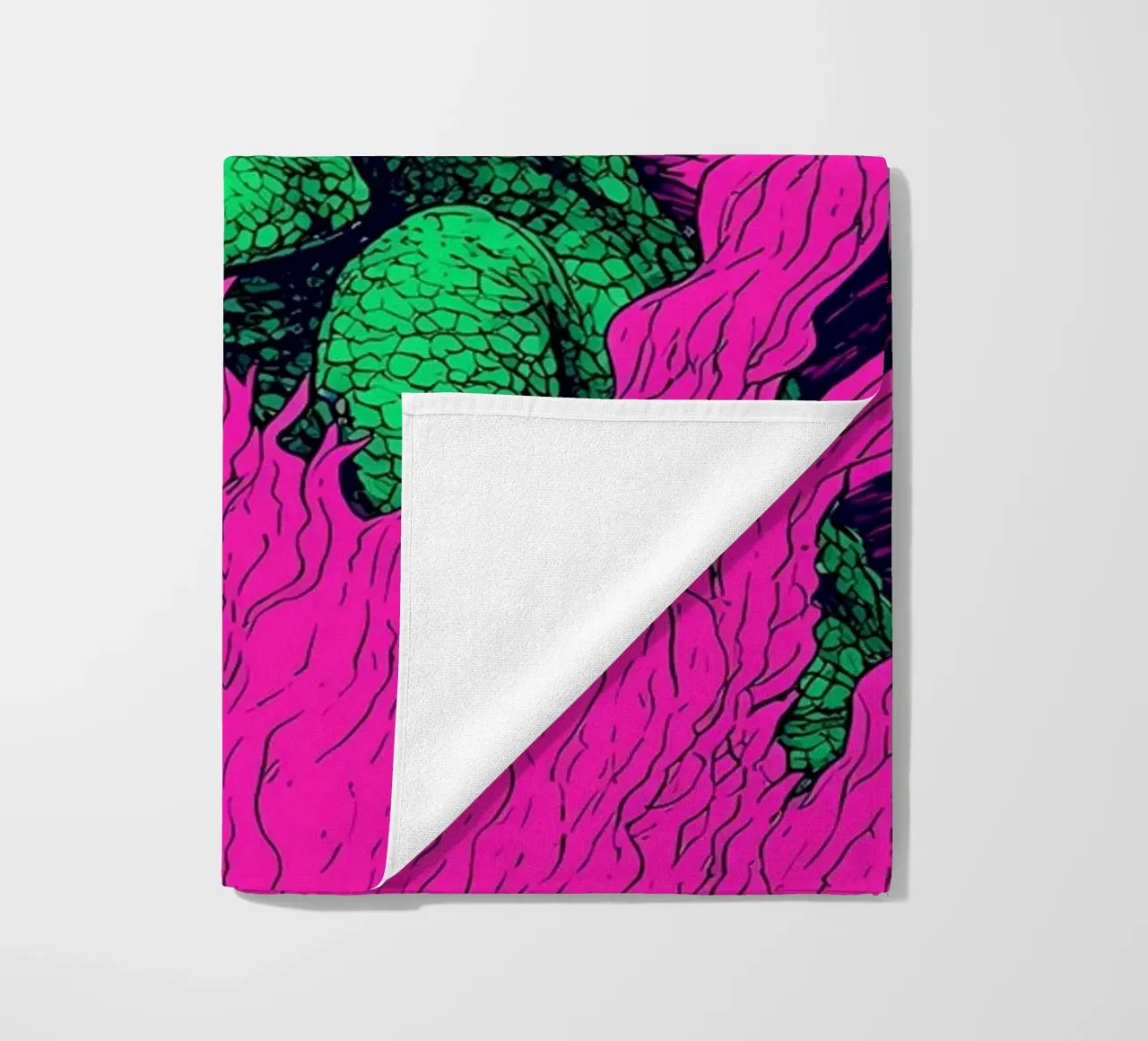 Drago in fiamme - Pop Art telo mare da ColorCrash Gallery