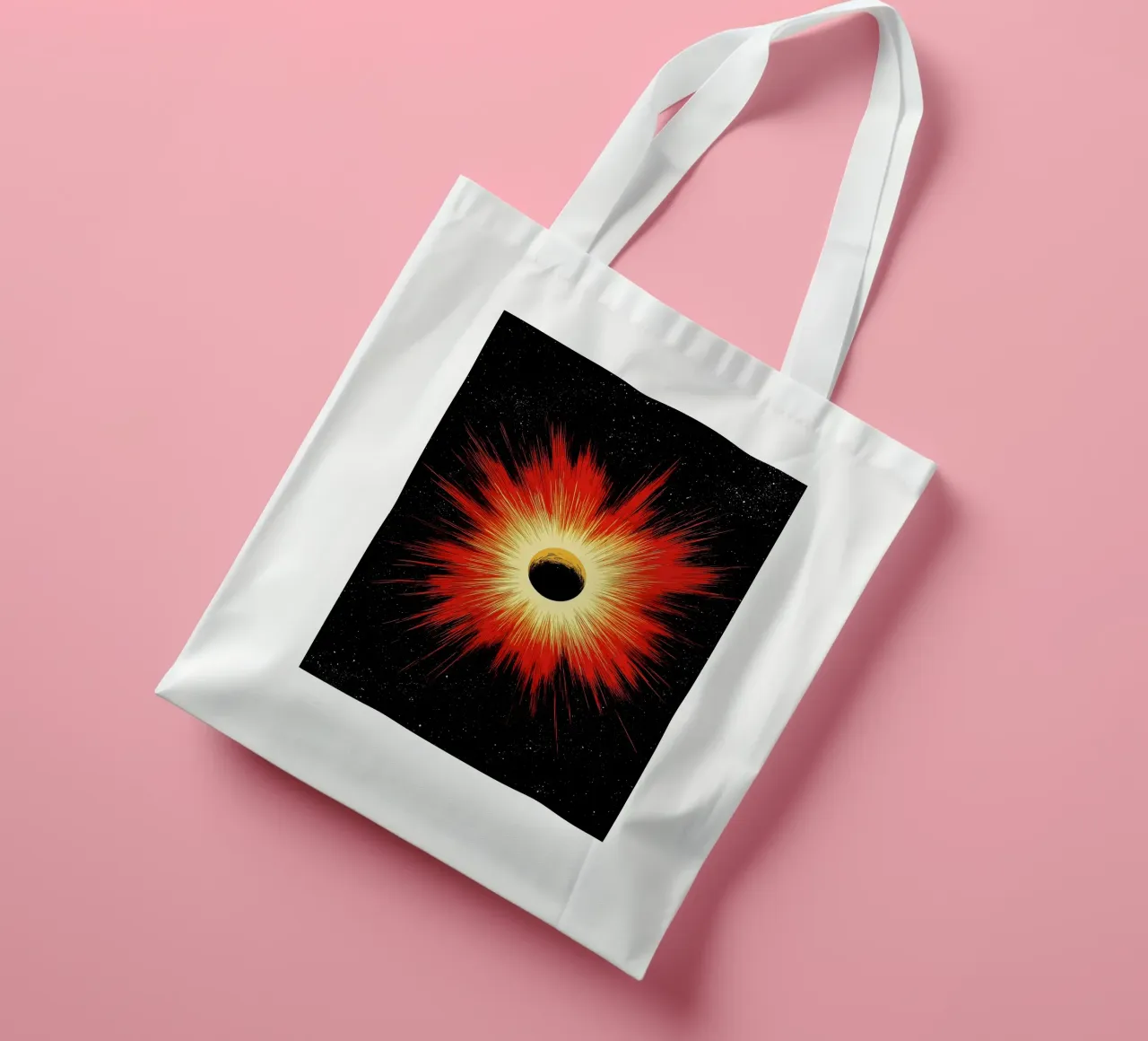 Esplosione spaziale - Pop Art borsa in juta da ColorCrash Gallery