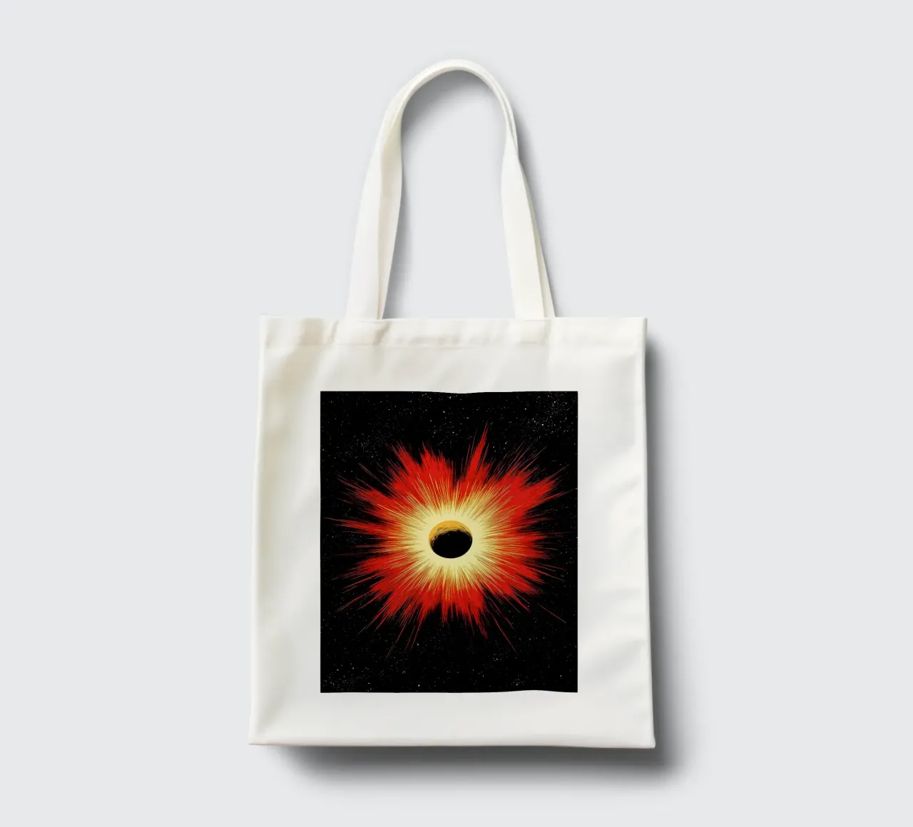 Esplosione spaziale - Pop Art borsa in juta da ColorCrash Gallery