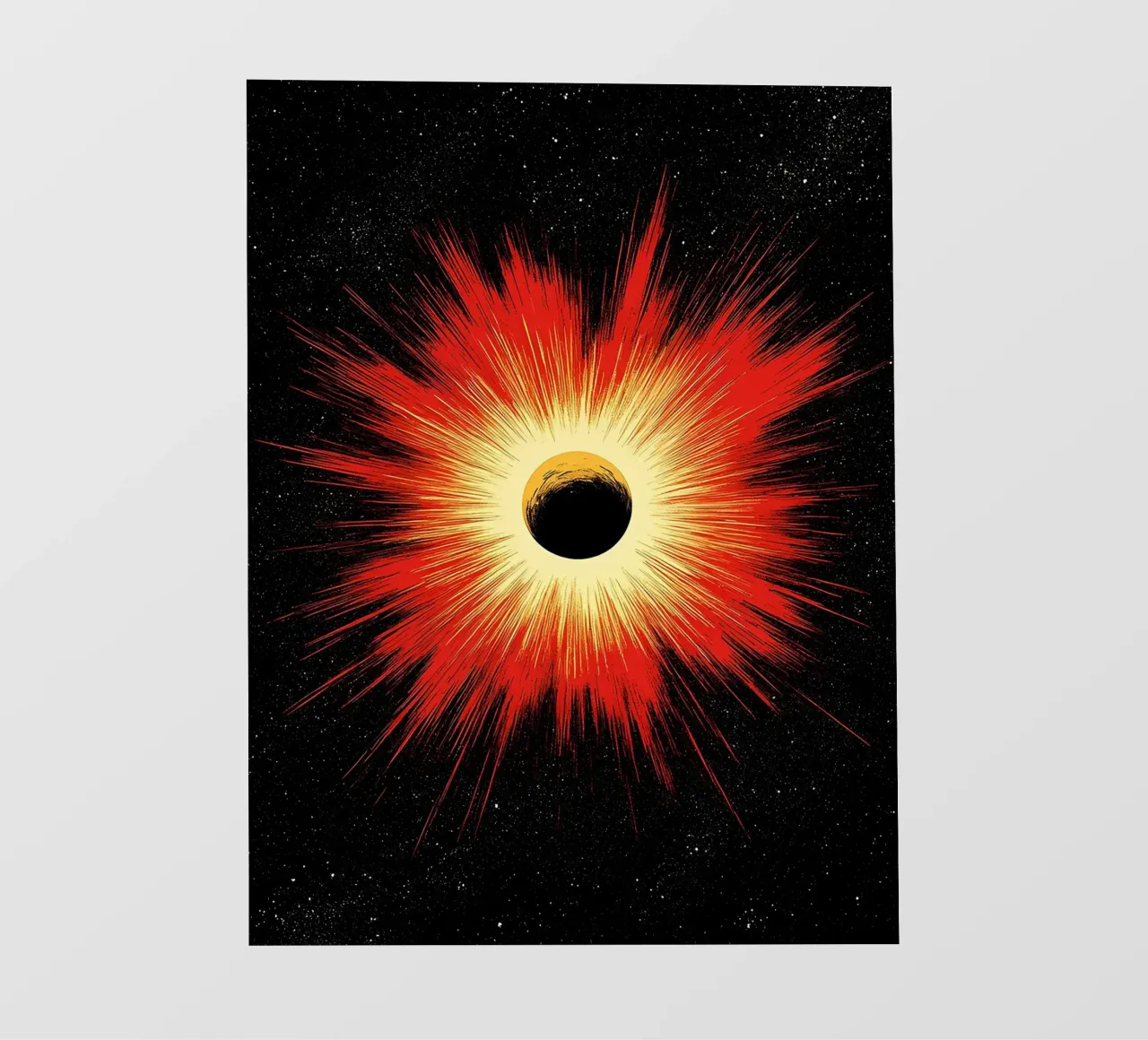 Esplosione spaziale - Pop Art pellicola backlit da ColorCrash Gallery