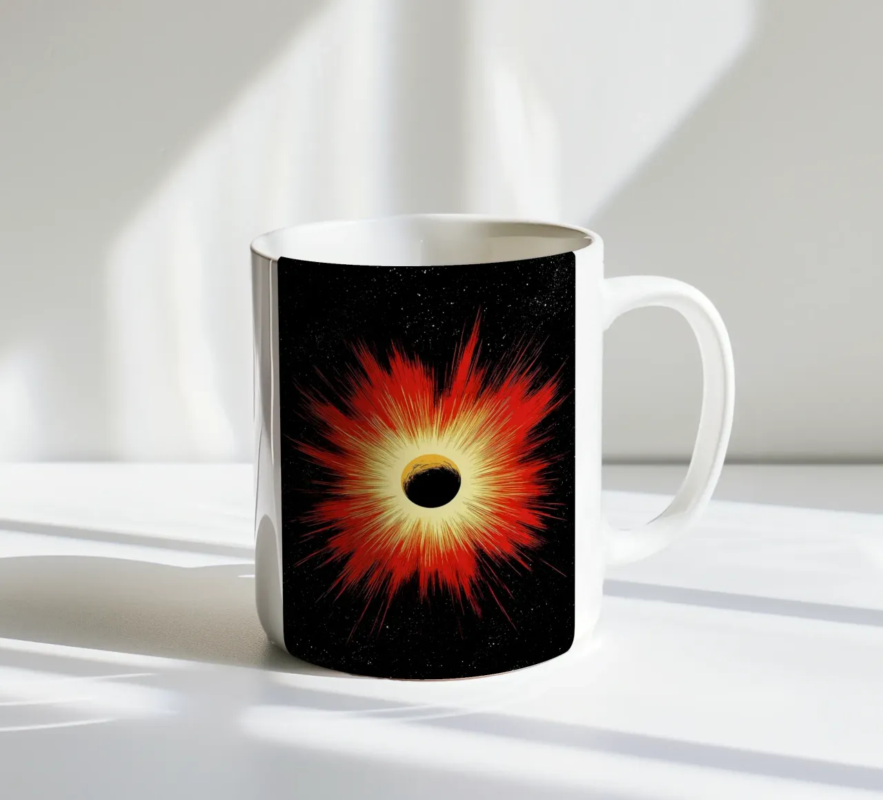Explosion spatiale - Pop Art mug en céramique de ColorCrash Gallery