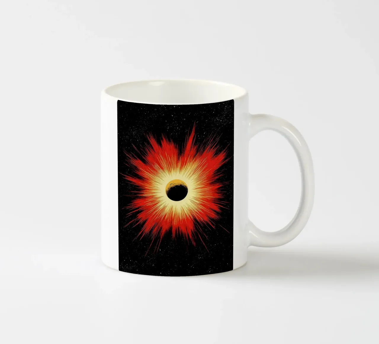 Explosion spatiale - Pop Art mug en céramique de ColorCrash Gallery