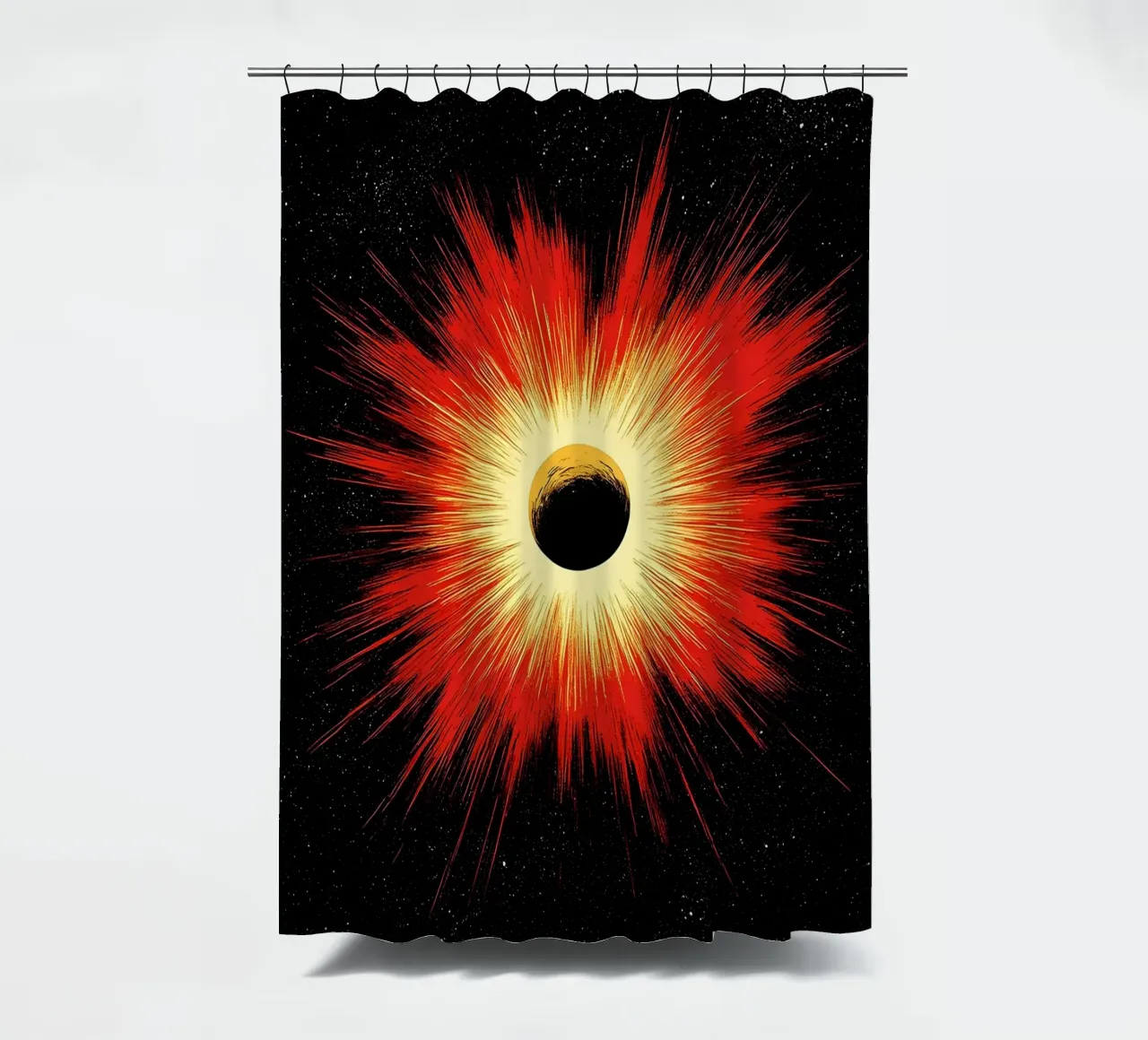 Esplosione spaziale - Pop Art tenda da doccia da ColorCrash Gallery